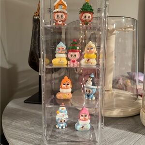 Crybaby and Labubu Pop Beans Set with display case